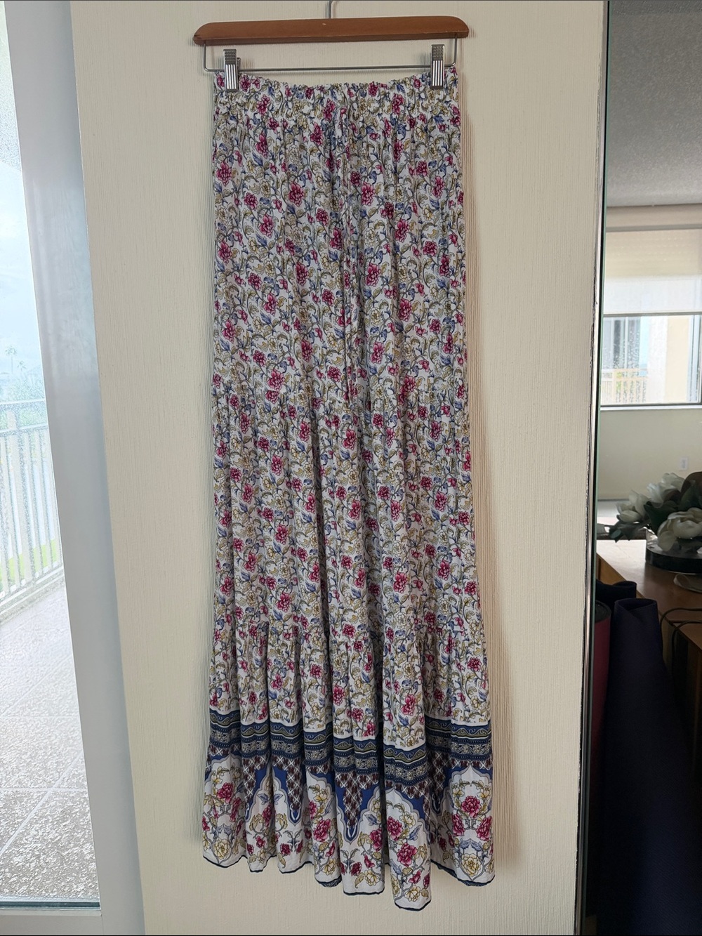 Bohemian Floral Maxi Skirt